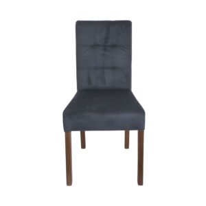 ΚΑΡΕΚΛΑ ΤΡΑΠΕΖΑΡΙΑΣ Τ-12 Domenic ΓΚΡΙ ΥΦΑΣΜΑ GREY OAK ΠΟΔΙΑ 45x45x90εκ 1