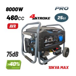 BORMANN Pro BGB8510 Γεννήτρια Βενζίνης 7700W,460cc,Μίζα & Μπαταρία AVR 1