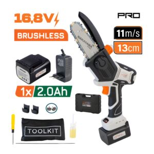 NAKAYAMA Pro EC1500 Κλαδευτικό Αλυσοπρίονο Μπαταρίας 16.8V,Brushless, Li-Ion, Λάμα 13cm, 880gr 1