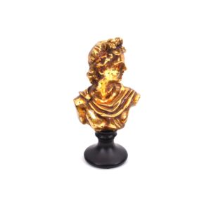 ΔΙΑΚΟΣΜΗΤΙΚΟ ΑΓΑΛΜΑΤΙΔΙΟ POLYRESIN CM024-3CY9 "ΚΕΦΑΛΗ ΑΝΔΡΟΣ ΔΕΞΙΑ" ΧΡΥΣΟ 15x8εκ 1