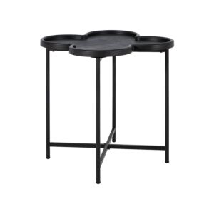 ΒΟΗΘΗΤΙΚΟ ΤΡΑΠΕΖΑΚΙ ΣΑΛΟΝΙΟΥ MDF FL03247 ΜΑΥΡΟ ΧΡΩΜΑ 60x67εκ 1