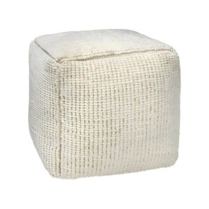 ΤΕΤΡΑΓΩΝΟ ΠΟΥΦ FL822 IVORY ΧΡΩΜΑ 45x45x45εκ 1