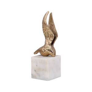 ΕΠΙΤΡΑΠΕΖΙΑ ΔΙΑΚΟΣΜΗΤΙΚΗ ΦΙΓΟΥΡΑ Bird ΑΝΤΙΚΕ ΧΡΥΣΟ ΧΡΩΜΑ 8x6x20εκ 1