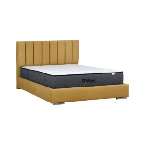 ΔΙΠΛΟ ΚΡΕΒΑΤΙ Udine ΜΟΥΣΤΑΡΔΙ ΧΡΩΜΑ 167x214x115εκ (160x200) 1