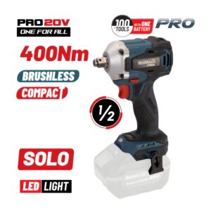 BORMANN Pro BBP5123 Μπουλονόκλειδο Compact, Brushless Μπαταρίας 20V, SOLO 1