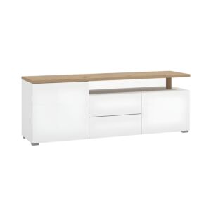 ΕΠΙΠΛΟ ΤΗΛΕΟΡΑΣΗΣ ATERNO 154 3K2F2V ΛΕΥΚΟ/ARTISAN ΧΡΩΜΑ 154x40x56εκ 1