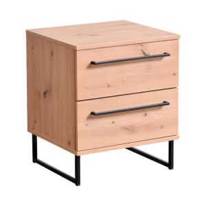ΚΟΜΟΔΙΝΟ SARDINIA NO2F ARTISAN OAK / ΜΑΥΡΟ 45.5x35x54εκ 1