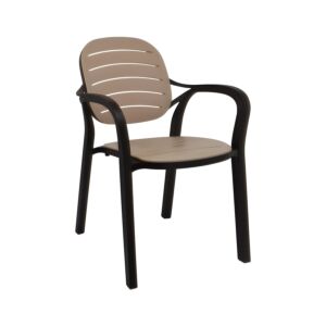 ΚΑΡΕΚΛΑ ΚΗΠΟΥ Rusty ΚΑΦΕ-ΜΠΕΖ ΧΡΩΜΑ 57,5x58x84εκ 1