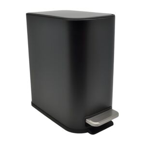 ΚΑΛΑΘΙ ΜΠΑΝΙΟΥ BELLO 5lt SOFT CLOSE SLIM ΜΕΤΑΛΛΙΚΟ ΜΑΥΡΟ ΜΑΤ ANKOR 1