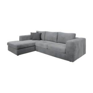 ΚΑΝΑΠΕΣ Mondiva ΑΡΙΣΤΕΡΗ ΓΩΝΙΑ ΓΚΡΙ ΧΡΩΜΑ 280x180x83εκ 1