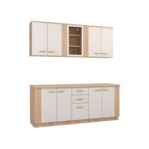 ΣΥΝΘΕΣΗ ΚΟΥΖΙΝΑΣ BELFORT 200 ARTISAN OAK/CASHMERE 200x51x200εκ 1