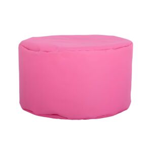 ΣΤΡΟΓΓΥΛΟ ΠΟΥΦ-ΣΚΑΜΠΟ Cube ΡΟΖ ΧΡΩΜΑ 60x40εκ 1