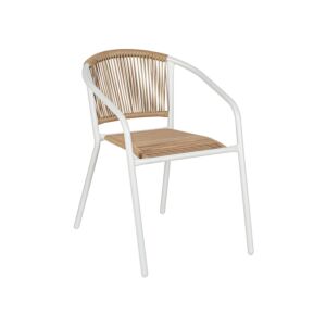 ΠΟΛΥΘΡΟΝΑ ΚΗΠΟΥ Fyllianna FL11465 ΑΠΟ ΣΥΝΘΕΤΙΚΟ RATTAN MΕ ΜΕΤΑΛΛΙΚΟ ΣΚΕΛΕΤΟ ΛΕΥΚΟ ΧΡΩΜΑ 54x63x74εκ 1
