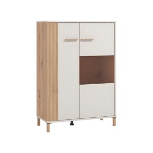 ΒΙΤΡΙΝΑ BELFORT 2K VS1 CASHMERE-ARTISAN OAK 85x40x122εκ o.r.s 1