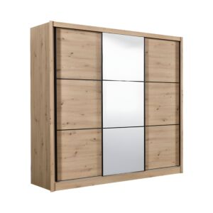 ΝΤΟΥΛΑΠΑ NAVARA ΜΕ ΚΑΘΡΕΦΤΗ 245 OG ARTISAN OAK 242x60x215,5εκ 1