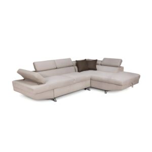 ΚΑΝΑΠΕΣ ΓΩΝΙΑ RIO-M 3+4 ΔΕΞΙΑ TAUPE / ΚΑΦΕ 278x192x79εκ 1