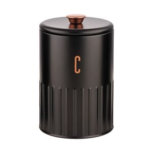 ΒΑΖΟ ΜΕΤΑΛΛΙΚΟ ΜΑΥΡΟ Coffee ΜΕ ROSE GOLD ΛΕΠΤΟΜΕΡΕΙΕΣ 11x11x17,2εκ.ANKOR 1
