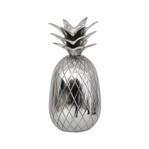 ΜΕΤΑΛΛΙΚΟ ΔΙΑΚΟΣΜΗΤΙΚΟ Pineapple ΝΙΚΕΛ ΧΡΩΜΑ 10x10x21εκ 1