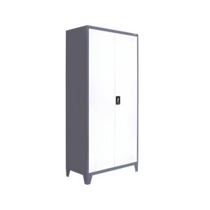 ΜΕΤΑΛΛΙΚΗ ΝΤΟΥΛΑΠΑ Valja ΓΚΡΙ ΛΕΥΚΟ ΧΡΩΜΑ 90x45x190εκ 1