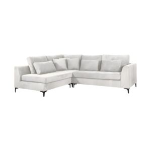 ΓΩΝΙΑΚΟΣ ΚΑΝΑΠΕΣ Albert IVORY ΧΡΩΜΑ 273x220x96εκ 1
