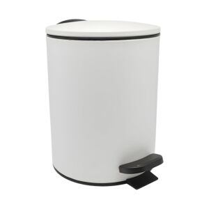 ΚΑΛΑΘΙ ΜΠΑΝΙΟΥ 5lt INOX ΑΣΠΡΟ ΜΑΤ SOFT CLOSE ANKOR 1
