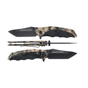 BORMANN Pro BHT7596 Σουγιάς Ανοξείδωτος σε Χρώμα Παραλλαγής,194mm,Λαβή Αλουμινίου, Μαύρη Λάμα 1