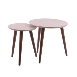 ΣΕΤ ΖΙΓΚΟΝ 2 ΤΕΜΑΧΙΩΝ Atria MACCHIATO ΜΕ Walnut ΠΟΔΙΑ 1