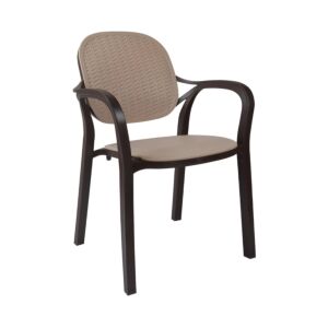 ΚΑΡΕΚΛΑ ΚΗΠΟΥ Eliza ΚΑΦΕ-ΜΠΕΖ ΧΡΩΜΑ 57x41x83εκ 1