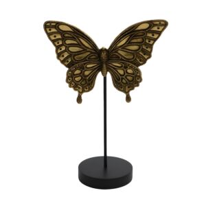 ΔΙΑΚΟΣΜΗΤΙΚΗ ΠΕΤΑΛΟΥΔΑ ΣΕ STAND FL-23933 ΧΡΥΣΟ ΧΡΩΜΑ 15x8x22εκ 1