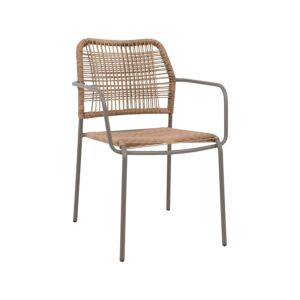ΠΟΛΥΘΡΟΝΑ ΚΗΠΟΥ "Leana" ΚΑΦΕ ΧΡΩΜΑ 56x59x80εκ 1