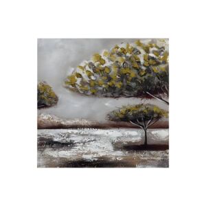 ΠΙΝΑΚΑΣ TREE 3210 ΣΕ ΚΑΜΒΑ ΜΕ ΞΥΛΙΝΟ ΠΛΑΙΣΙΟ 60x2.3x60εκ 1
