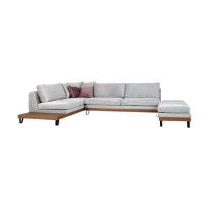ΚΑΝΑΠΕΣ Filippa ΑΡΙΣΤΕΡΗ ΓΩΝΙΑ ICE ΜΕ ΡΟΖ ΜΑΞΙΛΑΡΙΑ 360x240εκ 1