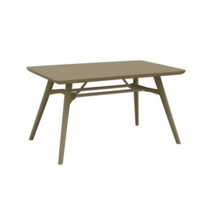 ΤΡΑΠΕΖΙ ΚΗΠΟΥ ΜΕ ABS ΕΠΙΦΑΝΕΙΑ FL8863 CAPPUCCINO ΧΡΩΜΑ 135x79x75εκ 1