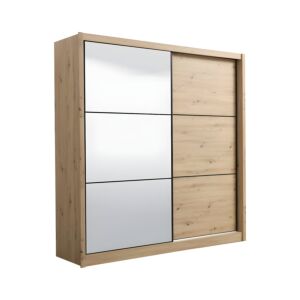 ΝΤΟΥΛΑΠΑ NAVARA ΜΕ ΚΑΘΡΕΦΤΗ 215 OG ARTISAN OAK 213x60x215,5εκ 1
