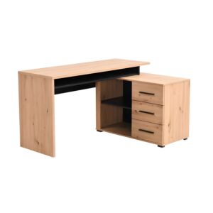 ΓΡΑΦΕΙΟ ARHIMED ARTISAN OAK-ΜΑΥΡΟ 138x102x75εκ 1