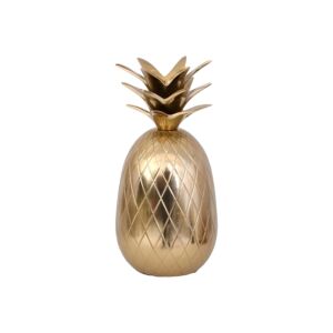 ΜΕΤΑΛΛΙΚΟ ΔΙΑΚΟΣΜΗΤΙΚΟ Pineapple ΧΡΥΣΟ ΧΡΩΜΑ 9x9x17εκ 1