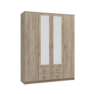 ΝΤΟΥΛΑΠΑ Hana 4Κ2F2O GREY OAK 160x52x205εκ 1