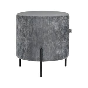 ΣΤΡΟΓΓΥΛΟ ΣΚΑΜΠΟ New Lux ΓΚΡΙ ΧΡΩΜΑ 33x33x38εκ 1