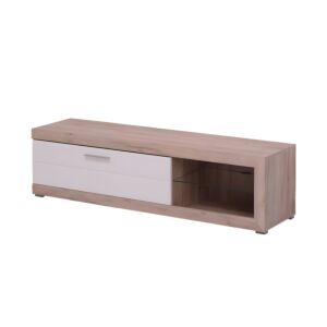 ΕΠΙΠΛΟ ΤΗΛΕΟΡΑΣΗΣ REMO GREY OAK / ΛΕΥΚΗ ΛΑΚΑ 162x41x43εκ 1