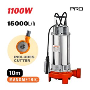 NAKAYAMA Pro SP1115 Αντλία Λυμάτων με Κοπτήρα 1100W 1