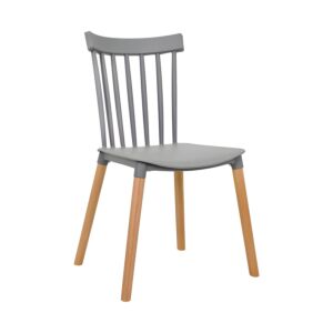 ΚΑΡΕΚΛΑ ΤΡΑΠΕΖΑΡΙΑΣ Rubina ΓΚΡΙ ΧΡΩΜΑ 51x50x84εκ 1