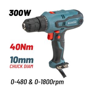 BORMANN BID3010 Δραπανοκατσάβιδο 300W,40Nm,21+1 Θέσεων,0-480/0-1800rpm,Τσοκ Aυτόματο 10mm 1