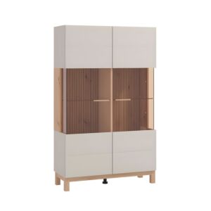 ΒΙΤΡΙΝΑ ESSEX 2K VS2 147 CASHMERE/ARTISAN OAK 90x35x147εκ 1