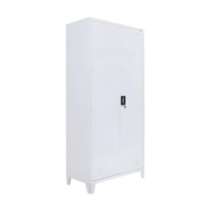 ΜΕΤΑΛΛΙΚΗ ΝΤΟΥΛΑΠΑ Valja ΛΕΥΚΟ ΧΡΩΜΑ 90x45x190εκ 1