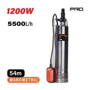 NAKAYAMA Pro NP1185 Αντλία Πηγαδιών Inox 1200W 1