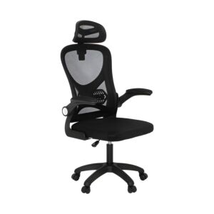 ΚΑΡΕΚΛΑ ΓΡΑΦΕΙΟΥ FL850 ΜΑΥΡΟ ΧΡΩΜΑ 63x55x101εκ 1