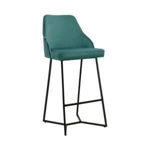ΣΚΑΜΠΟ ΜΠΑΡ Hilda ΠΡΑΣΙΝΟ ΧΡΩΜΑ ΥΦΑΣΜΑΤΟΣ 48x43x104εκ 1