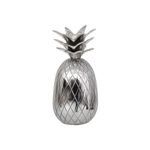 ΜΕΤΑΛΛΙΚΟ ΔΙΑΚΟΣΜΗΤΙΚΟ Pineapple ΝΙΚΕΛ ΧΡΩΜΑ 9x9x17εκ 1