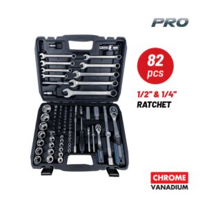 BORMANN Pro BHT5120 Σετ Καρυδάκια 1/4'' & 1/2'' με Καστάνια και Γερμανοπολύγωνα 1