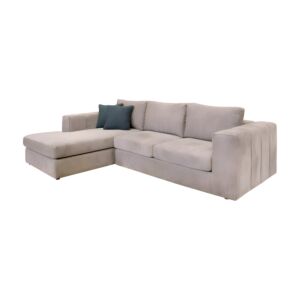 ΚΑΝΑΠΕΣ Mondiva ΑΡΙΣΤΕΡΗ ΓΩΝΙΑ ΜΠΕΖ ΧΡΩΜΑ 280x180x83εκ 1